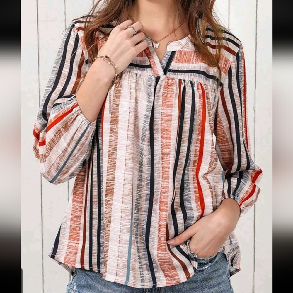 SALE ** BRAND NEW ** Silkie Lighweight Striped Multicolor Women's Top